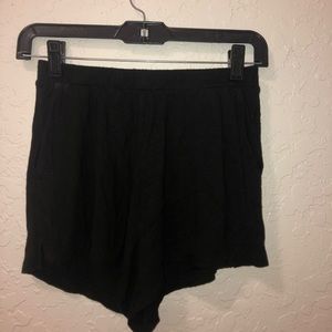 Black stretchy shorts